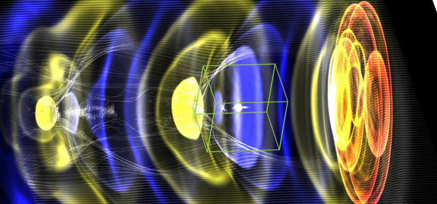 WarpX simulation of laser-driven plasma accelerator